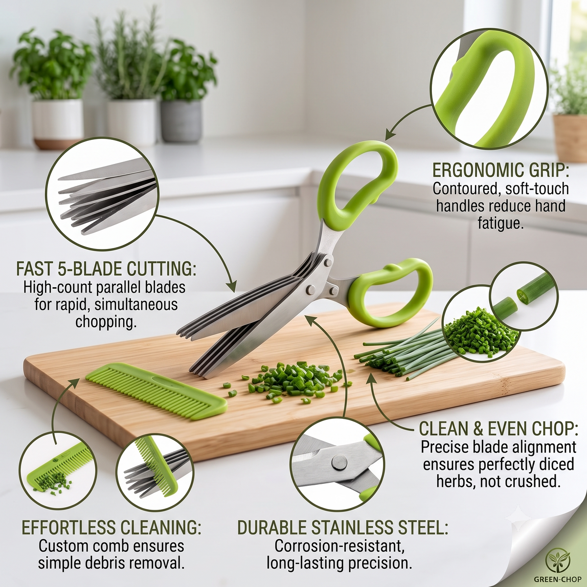 Multi-Blade Kitchen Scissors